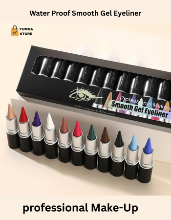 Color Gel Eyeliner Lipsticks– Long-Lasting Waterproof Eyeliner & Lip Liner Set | Black, White, Brown & Multicolor Gel Eyeliner lipsticks
