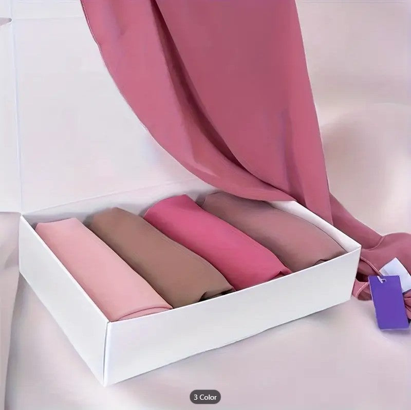 4 Decent Luxury Chiffon Hijab for Women & Girls