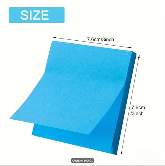 12 COLOUR PACK Vibrant Neon Sticky Notes Set