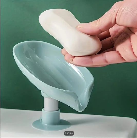 Newstyle Leaf Shape Soap Box Drain Soap Holder