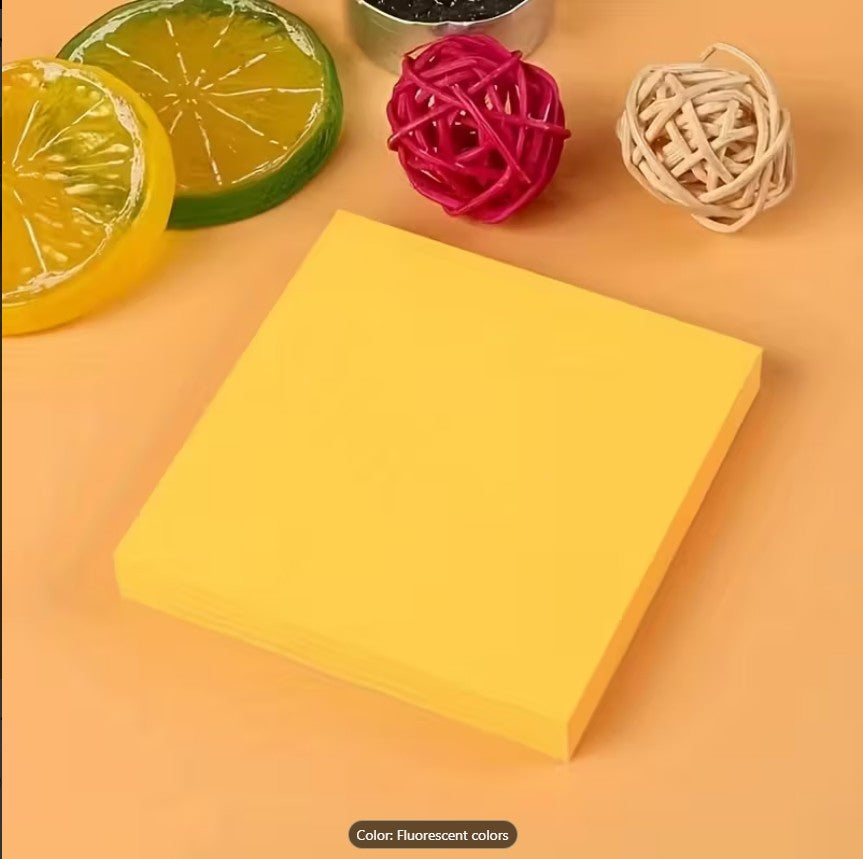 12 COLOUR PACK Vibrant Neon Sticky Notes Set