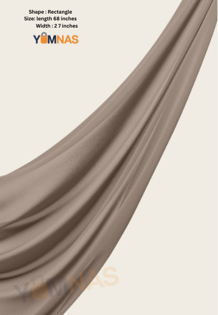 SILVER Luxury Chiffon Hijab for Women & Girls – Lightweight, Elegant, Non-Slip Georgette Scarf | Free Gift Included
