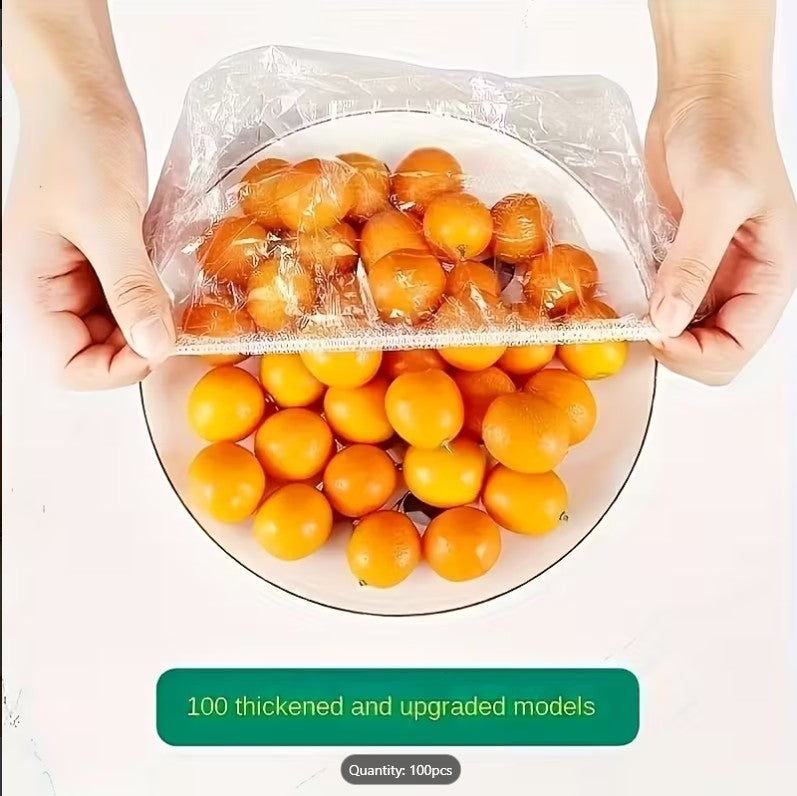 100 Pcs Reusable Elastic Food Storage Covers