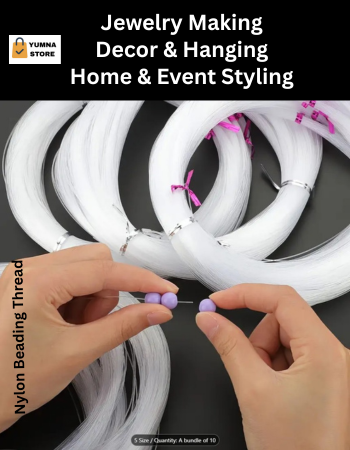 Pack of 1pc, about 20-80ft long, Fish Wire, Nylon String Thread, Nylon Fish line, DIY Customize Art & Craft.