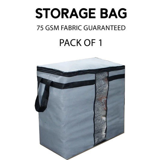 Storage Bag Large Jumbo Black with Rose Flower Design Bedroom Clothes Storage Bag