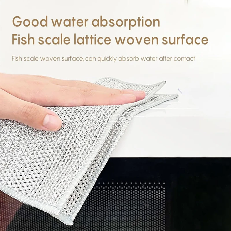 Magic Dishcloth – Metal Wire Cleaning Cloth for Kitchen, Pots & Silver Dish Washing