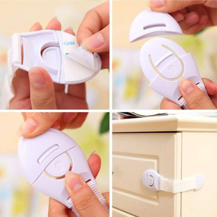 Child Baby Safety Locks for Drawer, Cabinets, Doors & Fridge | Toddler Security Furniture Blockers