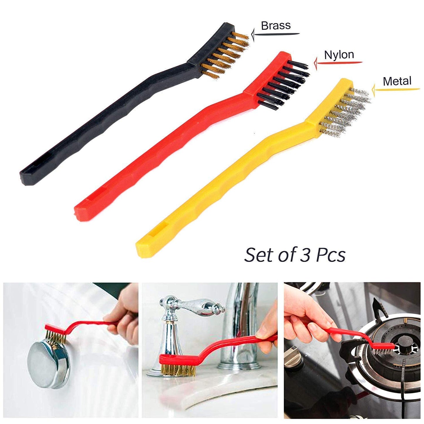 3Pcs Wire Brush Set