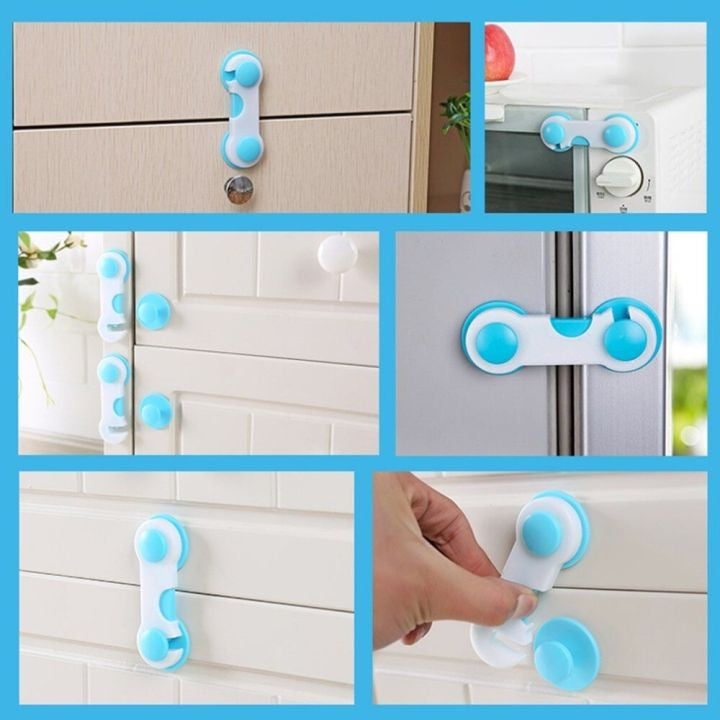 Child Baby Safety Locks for Drawer, Cabinets, Doors & Fridge | Safe Safety Locks Kits & Toddler Security Blockers