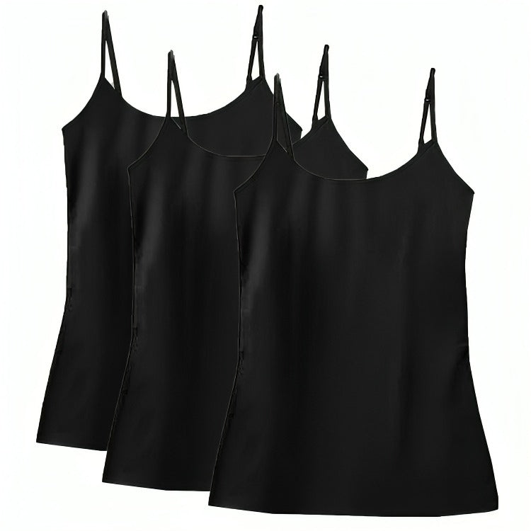 Pack Of 3 Women’s Camisole Top – Soft Stretchy Summer Tank Top | Lightweight Loose Fit Basic Camisole for Layering & Daily Wear