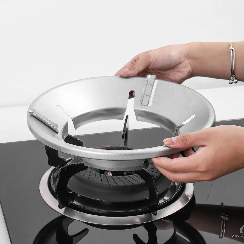 Gas Burner Cover with Ventilation Holes - Compatible with Flat Bottomed & Round Bottomed Pots, Durable Metal Stove Top Protector for Home, Picnic, Restaurant Stoves, Outdoor Kitchens & Gas Stoves.