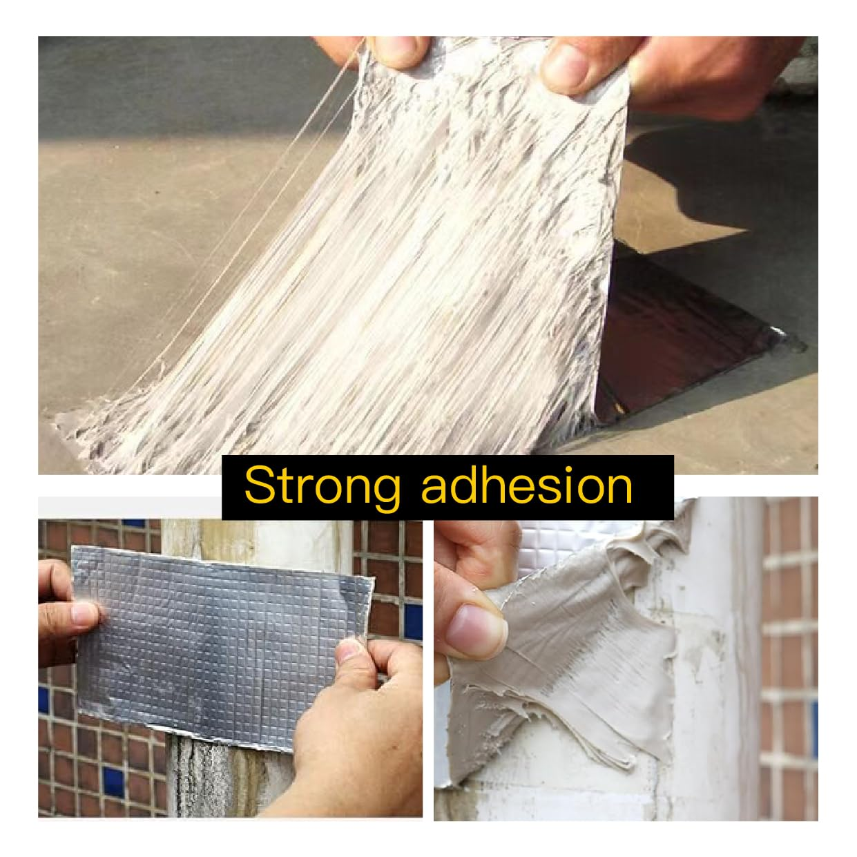 PACK OF 2 Water Proof Butyl Rubber Aluminum Foil Tape