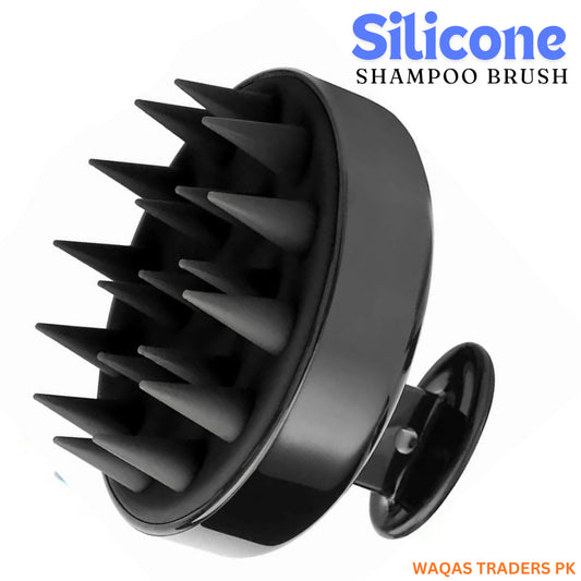 Silicone Scalp Massager Shampoo Brush | Hair Scrubber for Dandruff Removal & Deep Scalp Exfoliation (Random Color)