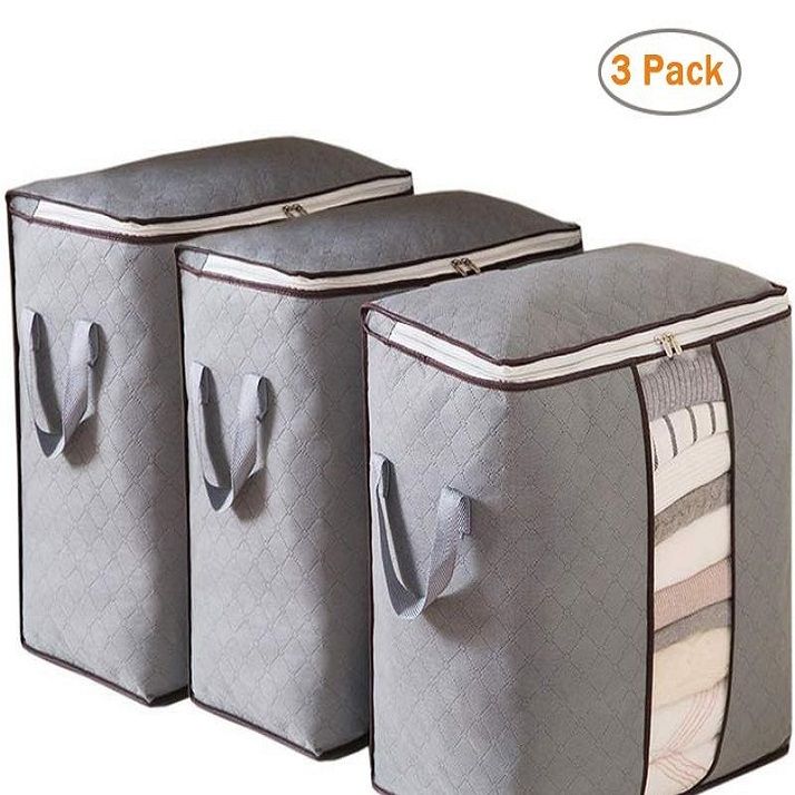 Pack of 3 Foldable Clothes Storage Bag