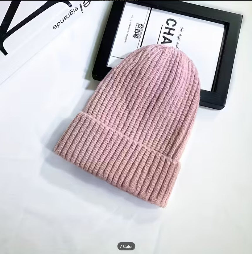 Cozy Knitted Beanie for Unisex Teens & Babies – Soft, Warm Winter Hat
