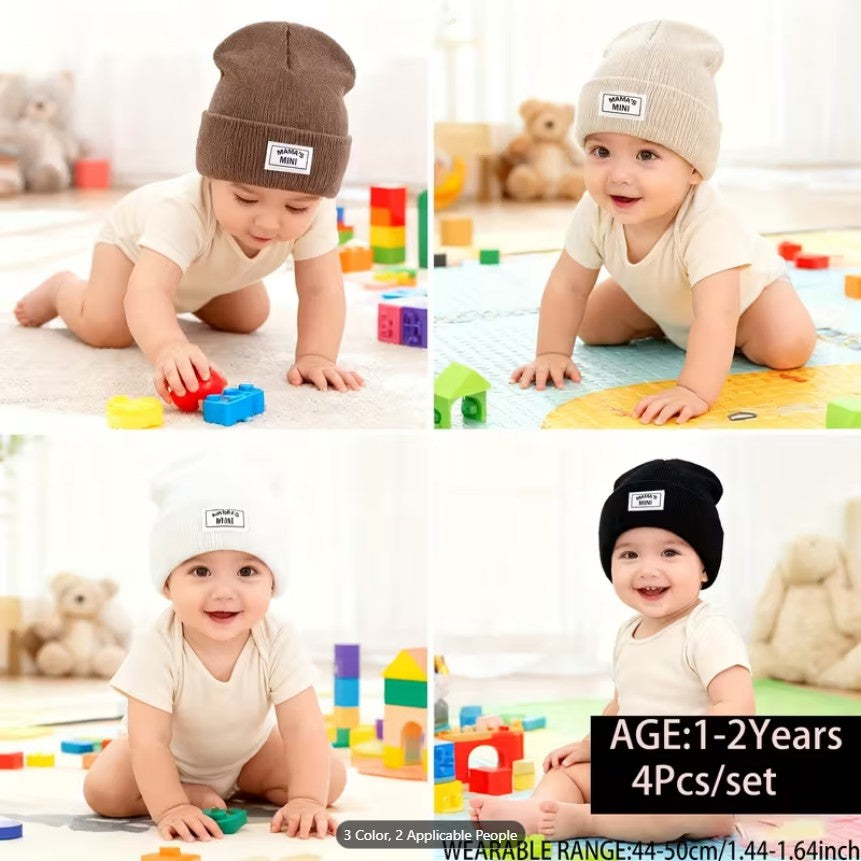 Cozy Knitted Beanie for Unisex Teens & Babies – Soft, Warm Winter Hat
