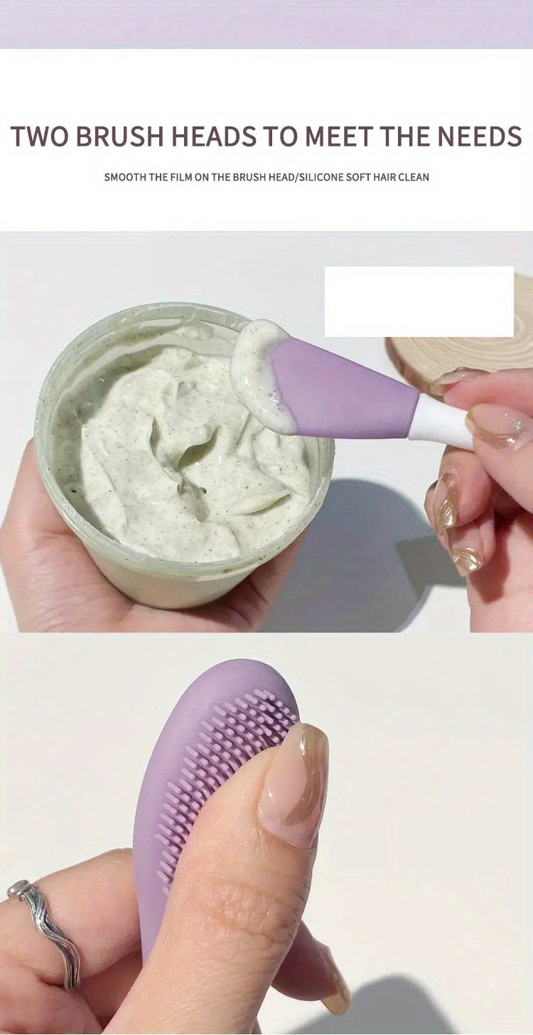 Pack Of 2 Silicone Double Head Mask & Face Wash Brush –