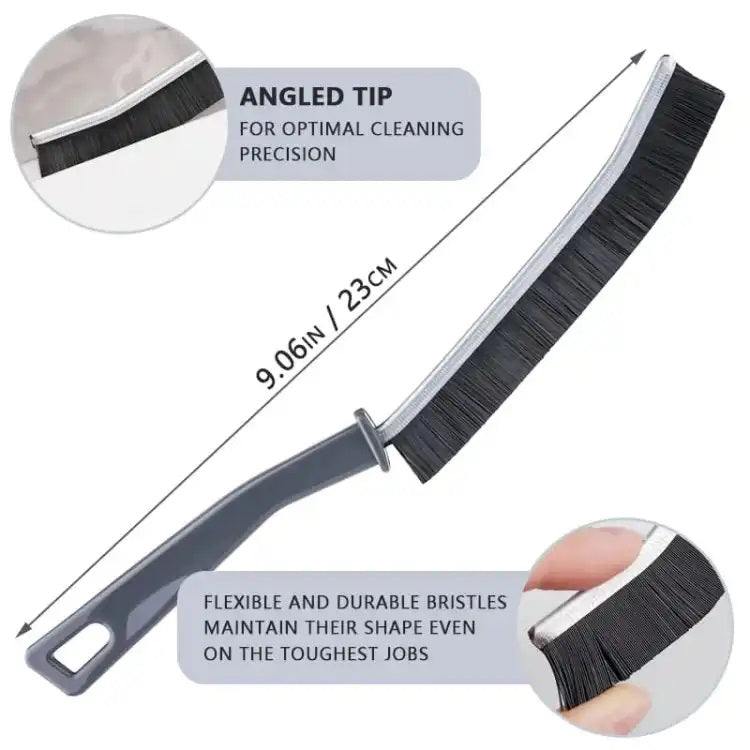 2Pcs Gap Cleaning Brush for Fine Seam Corners and Grooves - Window Kitchen Bathroom Tiles Joints Microfiber Toilet WC Cleaning Tools