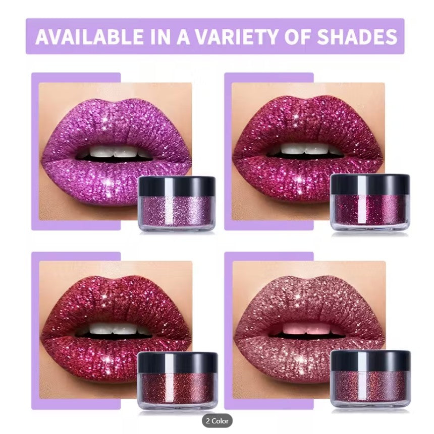 12 Vibrant Metallic Glitter Shades Eyeshadow Palette |