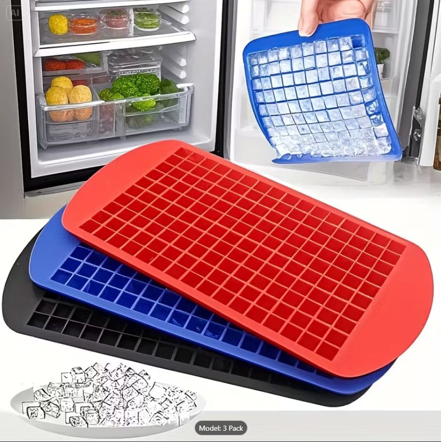 (PACK OF 4) 160 Grids Mini Ice Cube Maker Mold