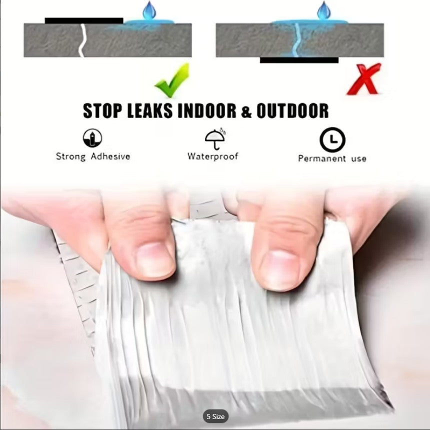 PACK OF 2 Water Proof Butyl Rubber Aluminum Foil Tape