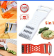 5 In 1 Multipurpose Vegetable Peeler and grater, Slicer Cutter Peeler, Peeler & Zester - Salad Cucumber Carrot Potato