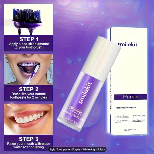Hismile Purple Toothpaste for teeth whitening