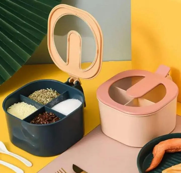 *4-in-1 Partition Kitchen Seasoning Box