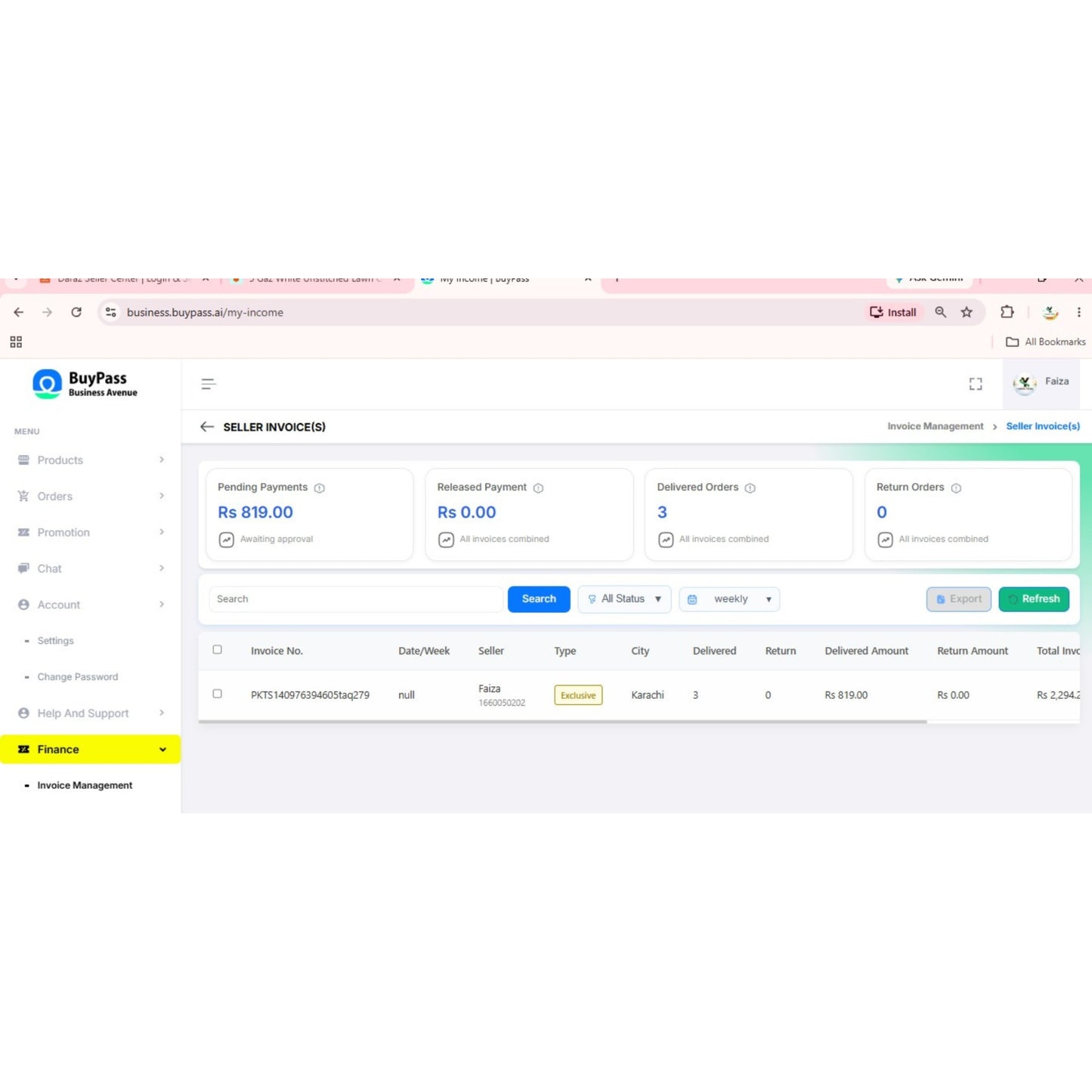 BuyPass influencer and e-commerce store
