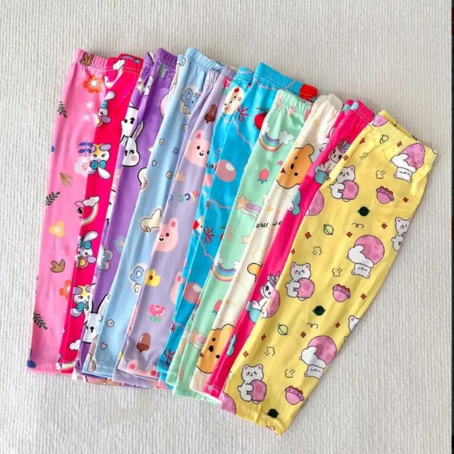 Pack of 4 Kids Casual Winter Pajamas – Multicolor Warm Pajama Pants for Newborn & Baby | Cozy Flame-Retardant Fabric, Elastic Waist & Machine Washable