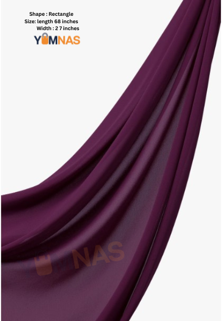 MULBERRY Luxury Chiffon Hijab for Women & Girls – Lightweight, Elegant, Non-Slip Georgette Scarf | Free Gift Included
