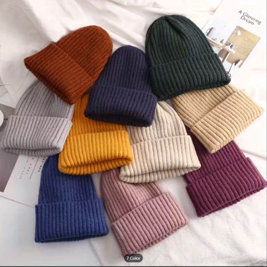 Cozy Knitted Beanie for Unisex Teens & Babies – Soft, Warm Winter Hat