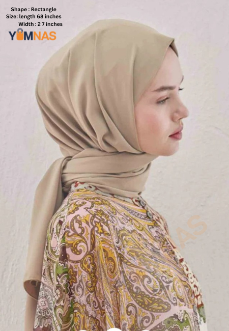 SANDY Luxury Chiffon Hijab for Women & Girls – Lightweight, Elegant, Non-Slip Georgette Scarf | Free Gift Included