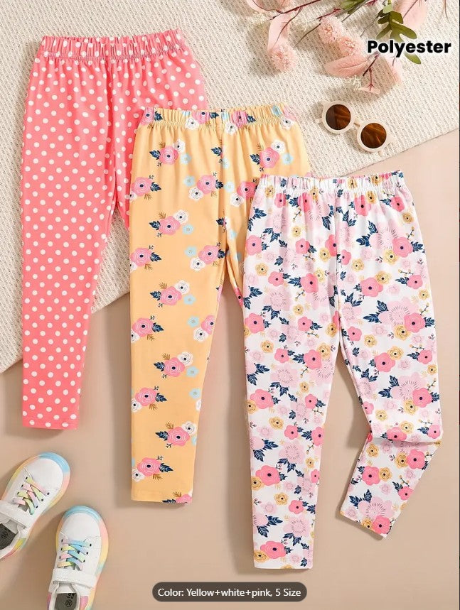 Pack of 4 Kids Casual Winter Pajamas – Multicolor Warm Pajama Pants for Newborn & Baby | Cozy Flame-Retardant Fabric, Elastic Waist & Machine Washable