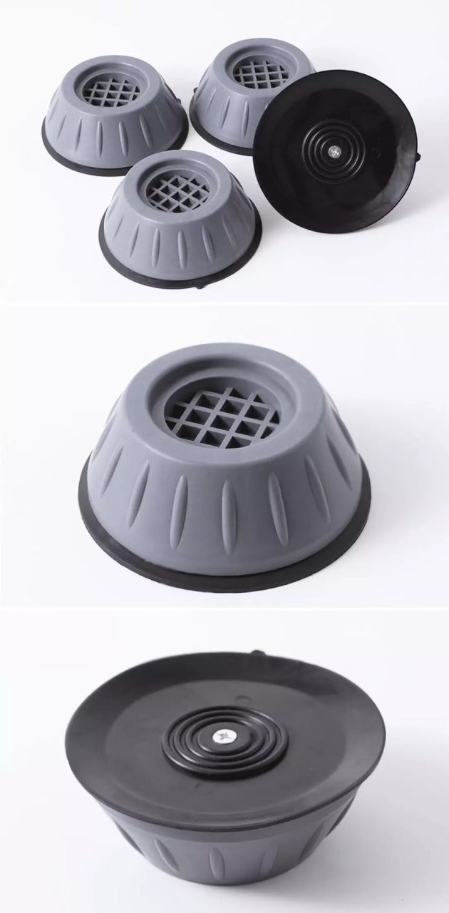 Pack of 4 Anti Vibration Washing Machine Feet Mats | Anti-Slip Noise Cancelling Shock Absorber Pads for Washer, Dryer, Furniture & Appliances