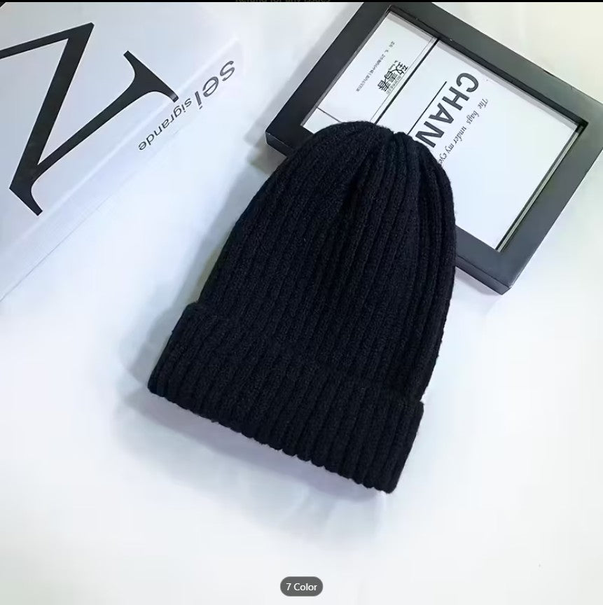 Cozy Knitted Beanie for Unisex Teens & Babies – Soft, Warm Winter Hat