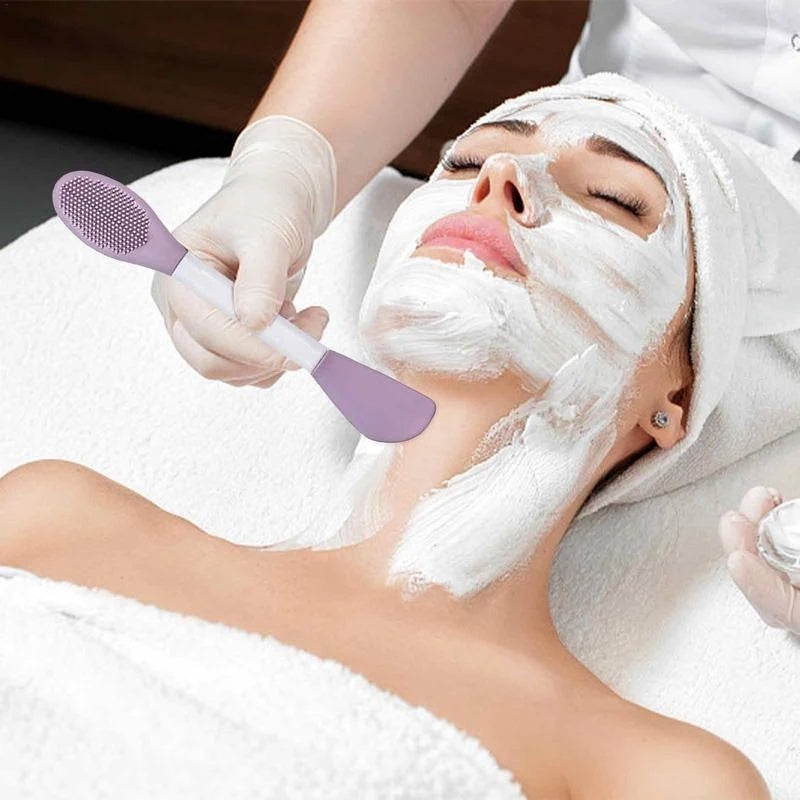 Pack Of 2 Silicone Double Head Mask & Face Wash Brush –