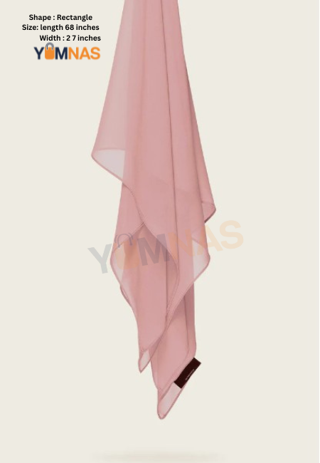 PETAL ROSE Luxury Chiffon Hijab for Women & Girls – Lightweight, Elegant, Non-Slip Georgette Scarf | Free Gift Included