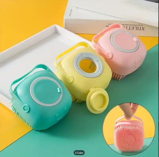 Silicone Bath Body Brush with Soap Dispenser