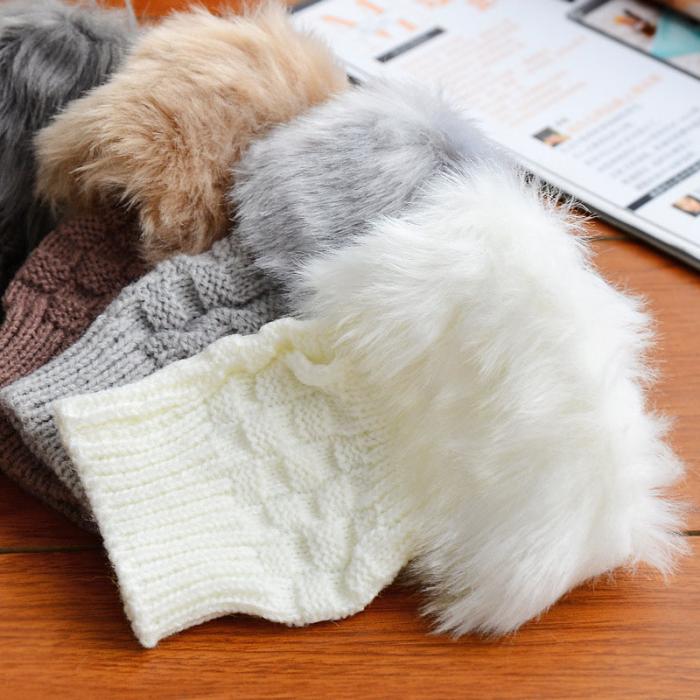 Women’s Plush Fleece-Lined Half-Finger Gloves