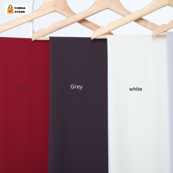 White , Grey & Red Hijabs Pure chiffon Hijabs & Stoles for Women and Girls