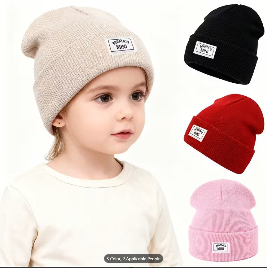 Cozy Knitted Beanie for Unisex Teens & Babies – Soft, Warm Winter Hat