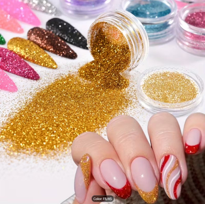 12 Vibrant Metallic Glitter Shades Eyeshadow Palette |