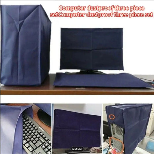 3 Pieces Computer Dust Cover Set – Monitor, Keyboard & CPU Tower