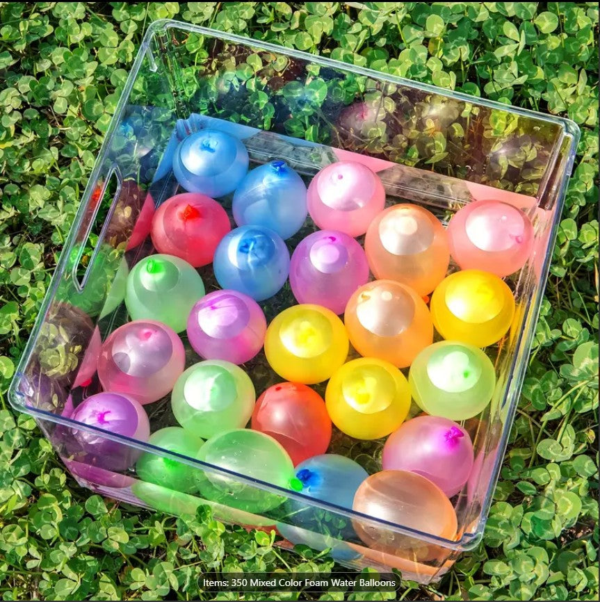 Mixed Color Water Balloons – Red, Blue, Green, Yellow & Pink | Small Latex Round Balloons for Kids & Adults Outdoor Party Games, Weddings & Summer Fun