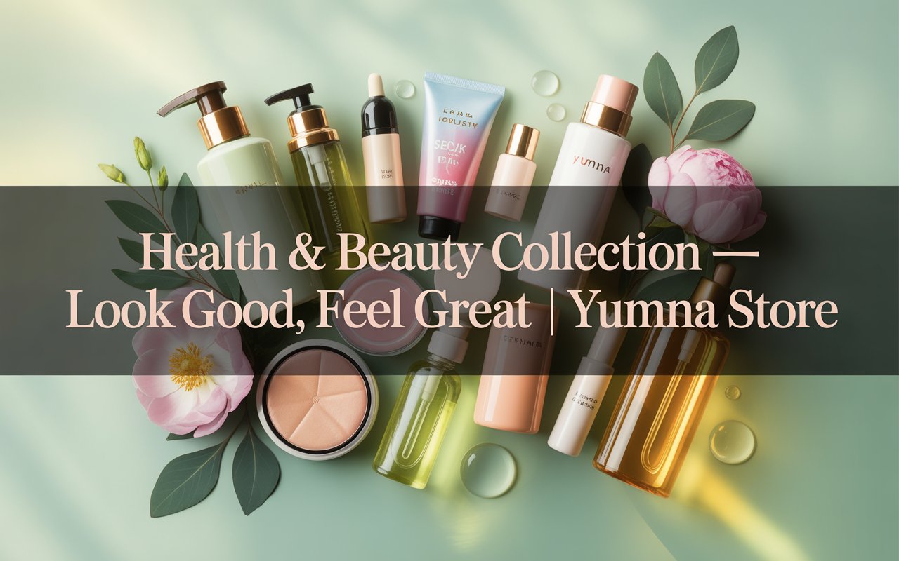 Explore the Health & Beauty Collection at Yumna Store — your one-stop destination for skincare, haircare, cosmetics, and personal wellness essentials. From natural beauty products and self-care items to daily health must-haves.