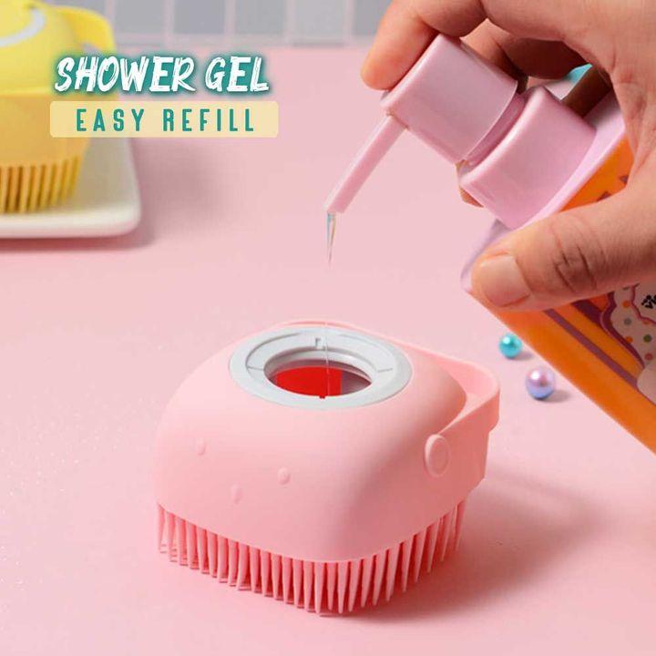 Silicone Bath Body Brush with Soap Dispenser