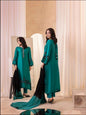 5 Gaz SEA GREEN Unstitched silk Fabric for Women | 2-Piece Summer & Winter Collection | Fancy & Casual Dresses on Sale