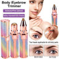 Eyebrow Trimmer 2 in 1 Rechargeable Eyebrow Trimmer Machine, Flawless 2in1 Electric Hair Remover, Facial Hair Removal Device for Women, Portable Precision Eyebrow & Face Hair Removal Tool