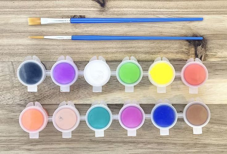 Kids Acrylic Paint Set with Brushes – Non-Toxic Art & Craft Painting Kit for Children
